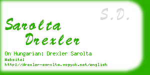 sarolta drexler business card